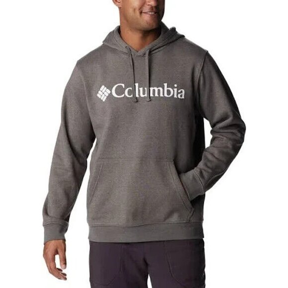 Columbia Men's Trek Hoodie - Charcoal Heather, White kangaroo pocket size XL - Picture 1 of 11